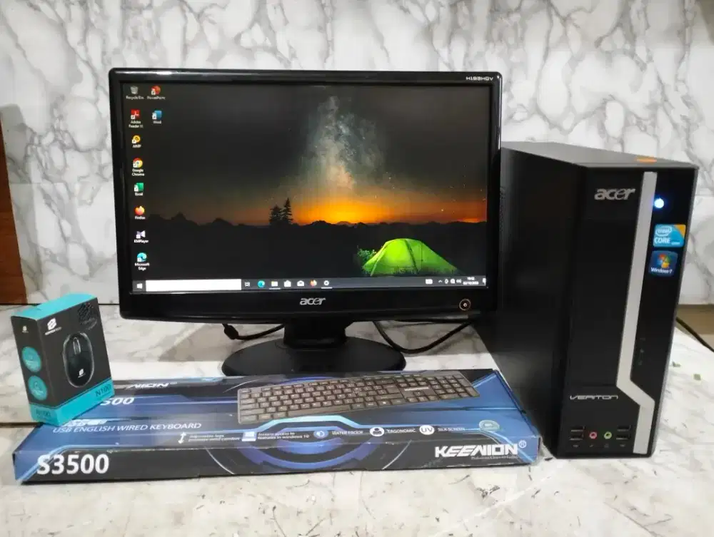 Paket lengkap PC  ACER Veriton Intel Core i3