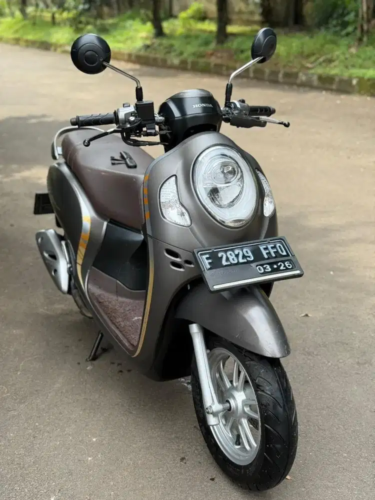 Honda Scoopy Keyless Thn 2021 Matte Brown Mulus
