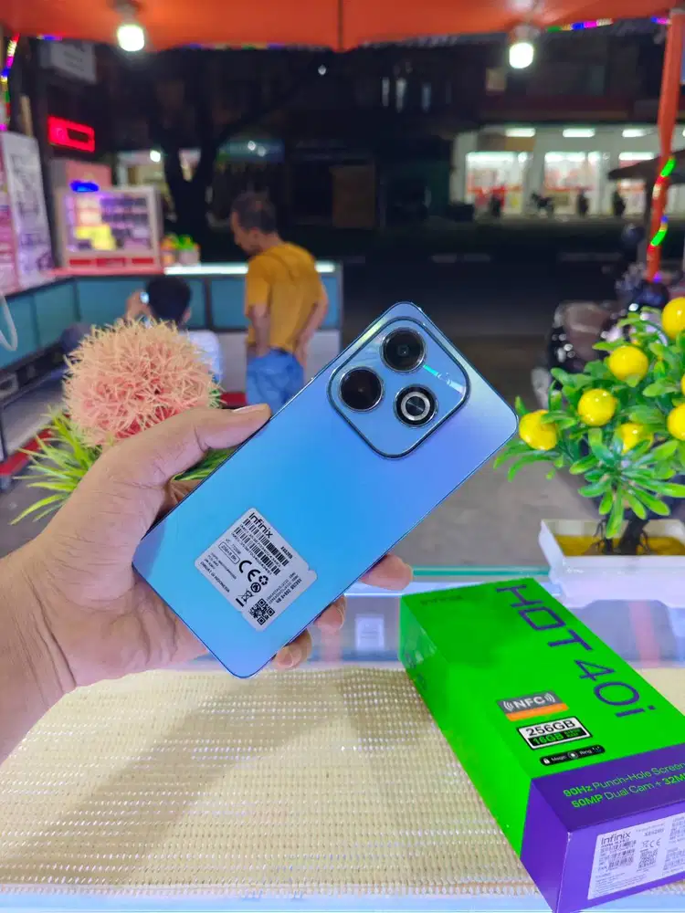 Infinix Hot 40i Ram 8+8Gb/ 256Gb Fullset Mulus Ori 100% Bergaransi