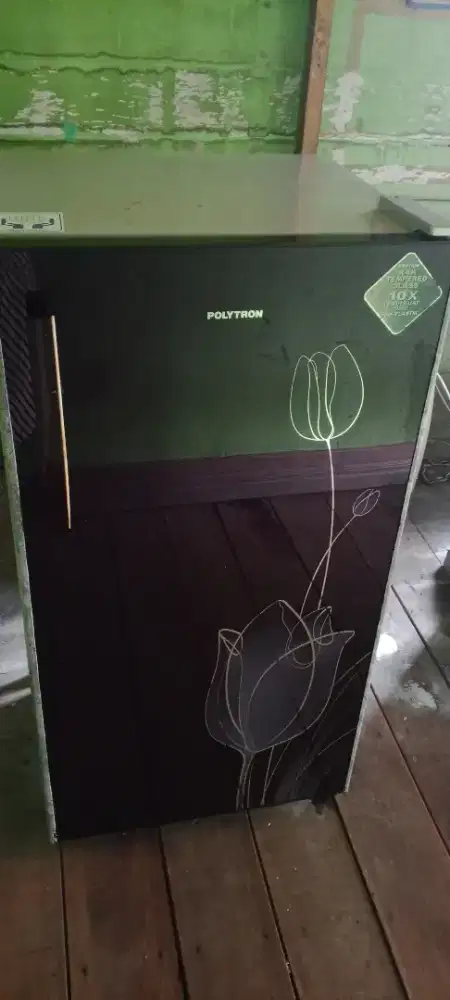 Kulkas 1pintu Polytron blezza bunga.