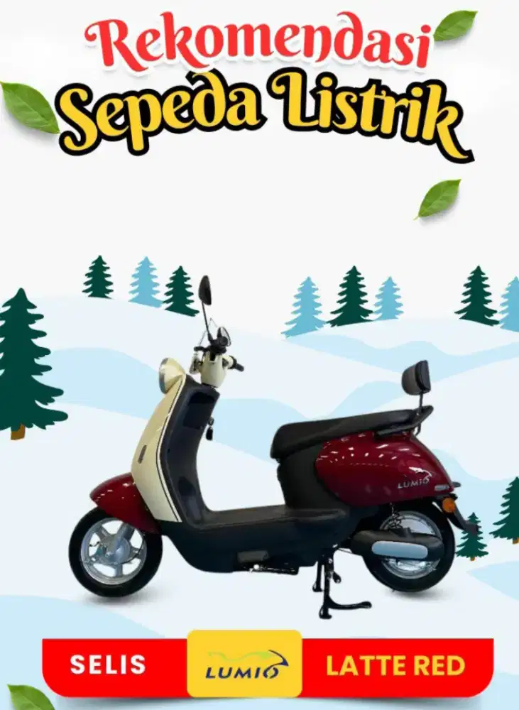 SEPEDA LISTRIK LATTE RED UWINFLY