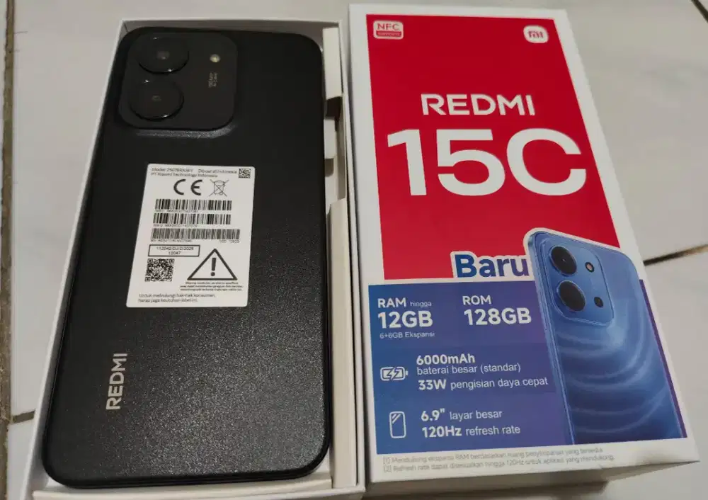 Redmi 15c 6+6/128