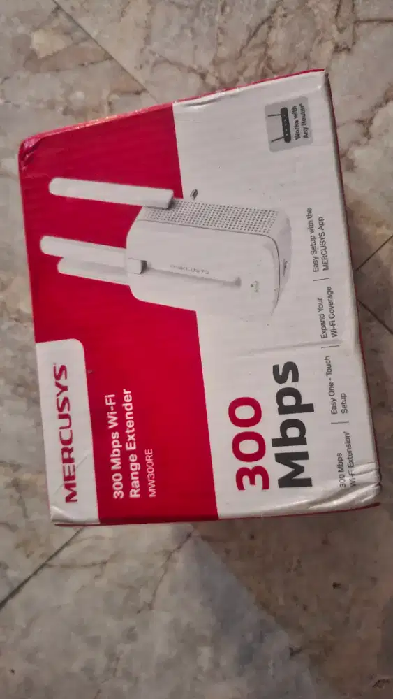 ROUTER Mercusys MW300RE. Gak jadi pakai salah beli