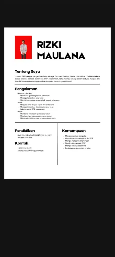 Mencari lowongan pekerjaan