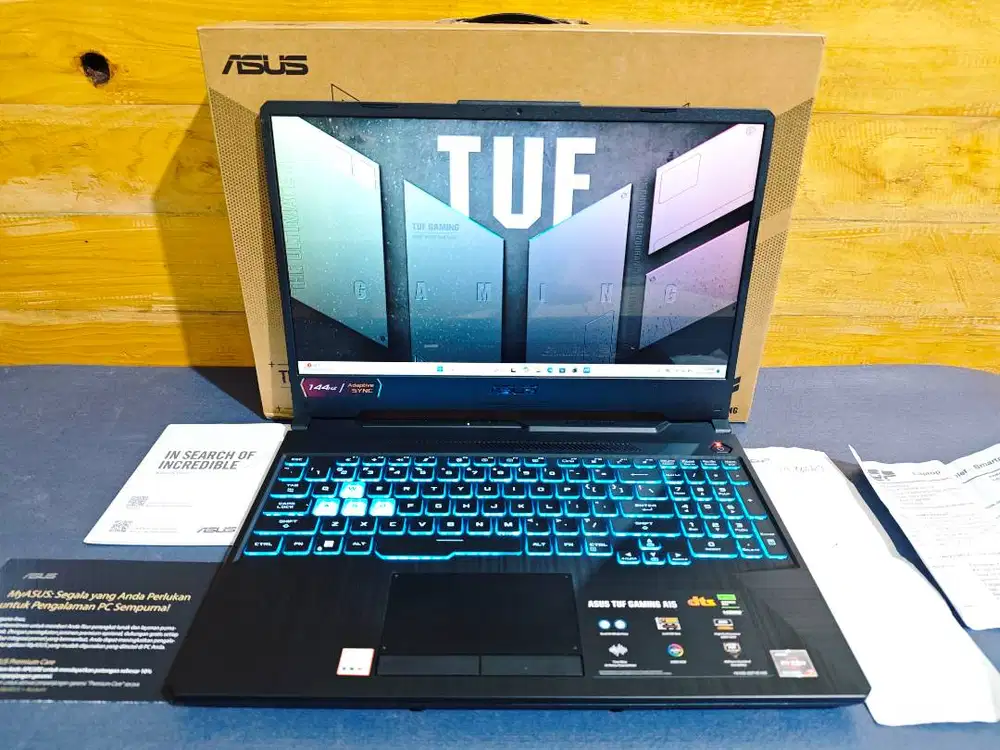 ASUS TUF FA506NCR Ryzen 7-7435HS RAM 16GB SSD 512GB RTX 3050 Fullset