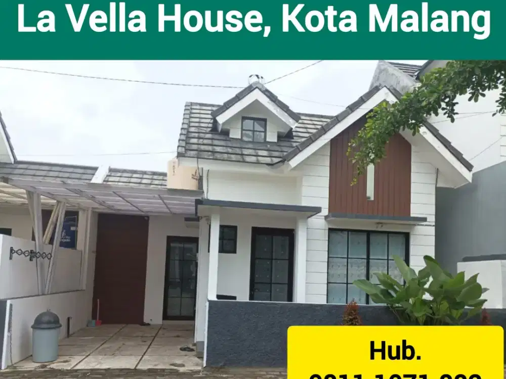 Rumah Murah Kota Malang, Rumah Siap Huni Di Cluster La Vella House Malang