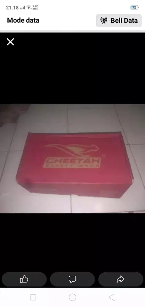 Jual sepatu safety cheetah masih bagus