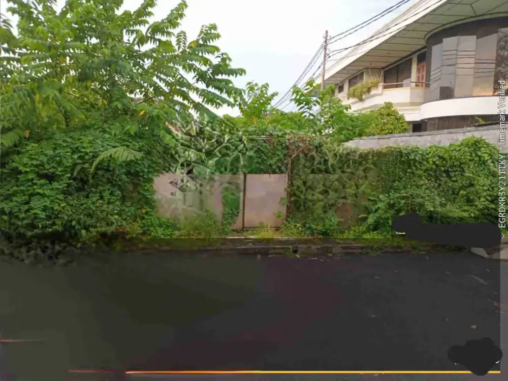 Dijual Tanah Kavling 1600 m2 , HGB, Lokasi di Hook menghadap Barat & Utara