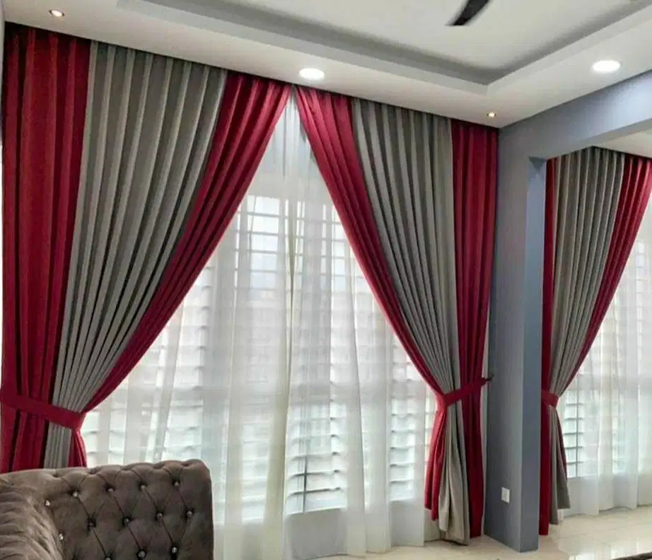 Pasang Tirai Gorden Jendela Gordyn Mewah Hordeng Model Terbaru Murah