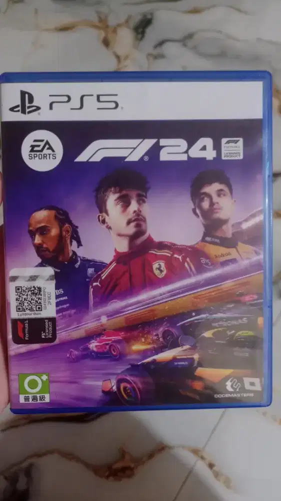 Kaset PS 5 F1 24 Region 3 (Asia)