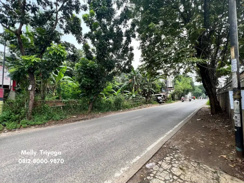 Tanah Pinggir Jalan Raya di Kranggan Jati Ranggon Jati Sampurna Bekasi