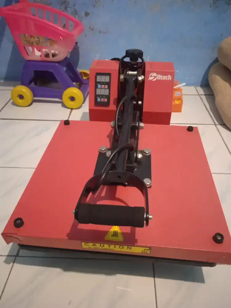 Jual mesin sablon press kaos baru 6bulan