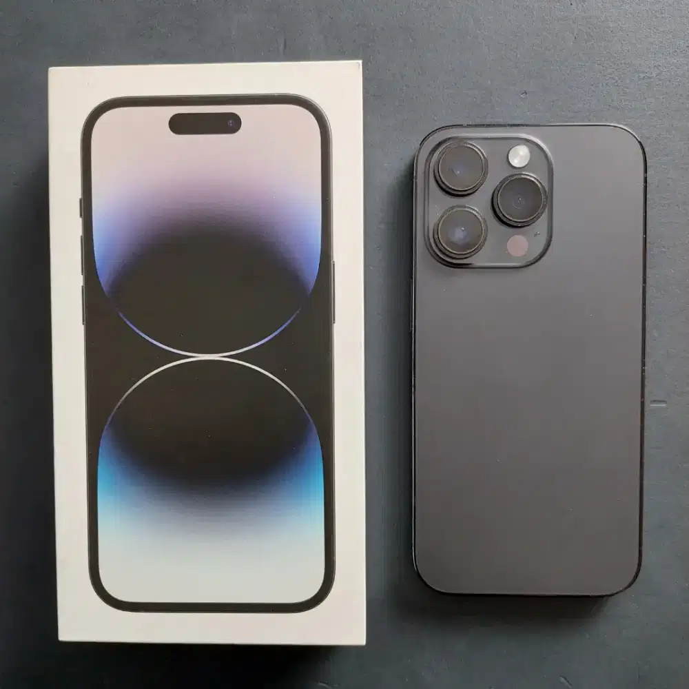 IPHONE 14 PRO 256GB SPACE BLACK EX GARANSI RESMI