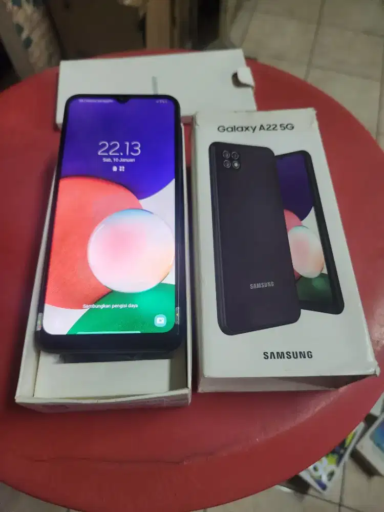 Murah hp samsung A22 5G 6/128 lkp, bs TT