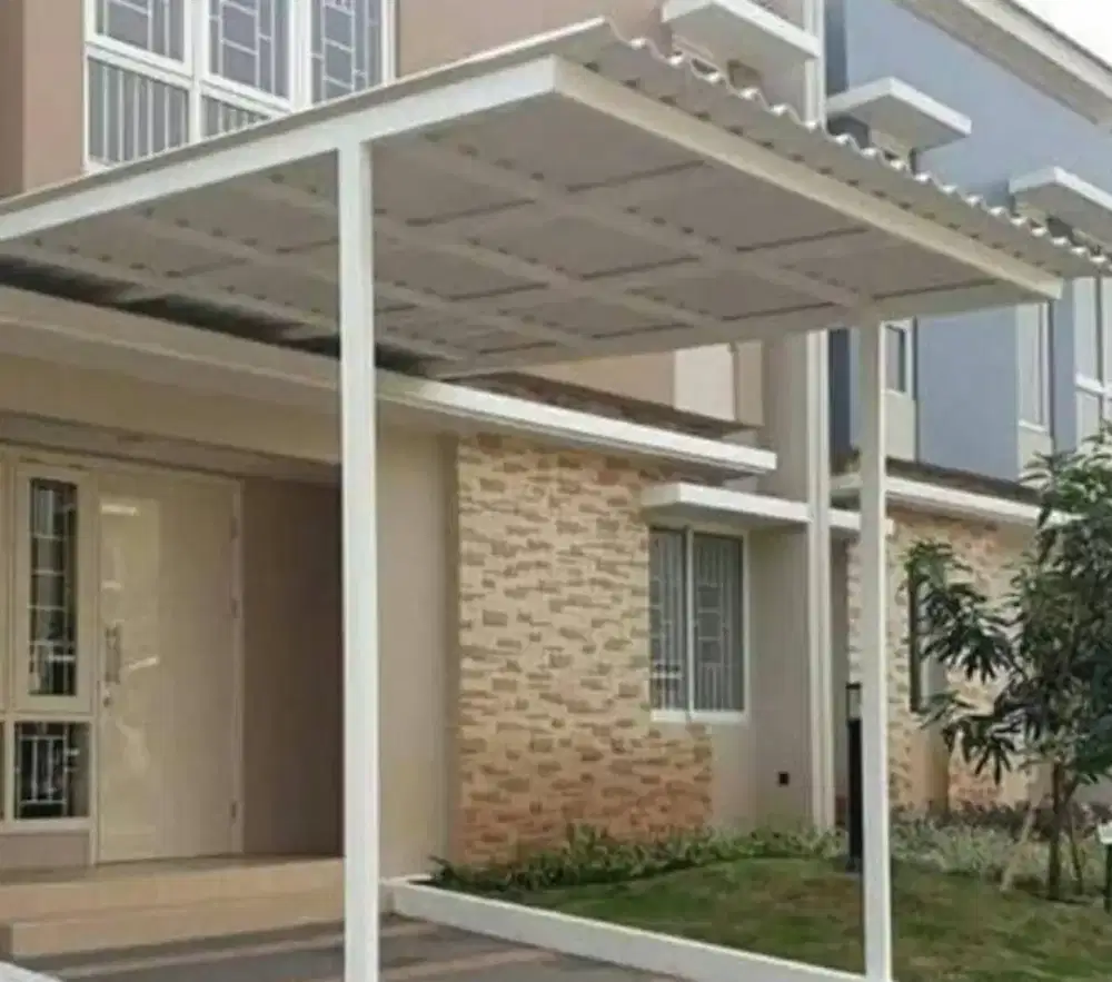Kanopi berbahan baja ringan/plafon pvc