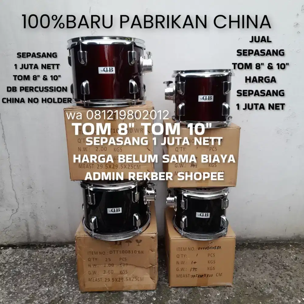 100%br TOM 8 & 10 CHINA 1 JUTA