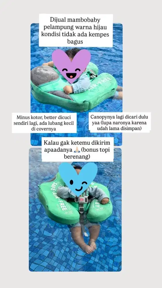 Pelampung Mambobaby Hijau Original