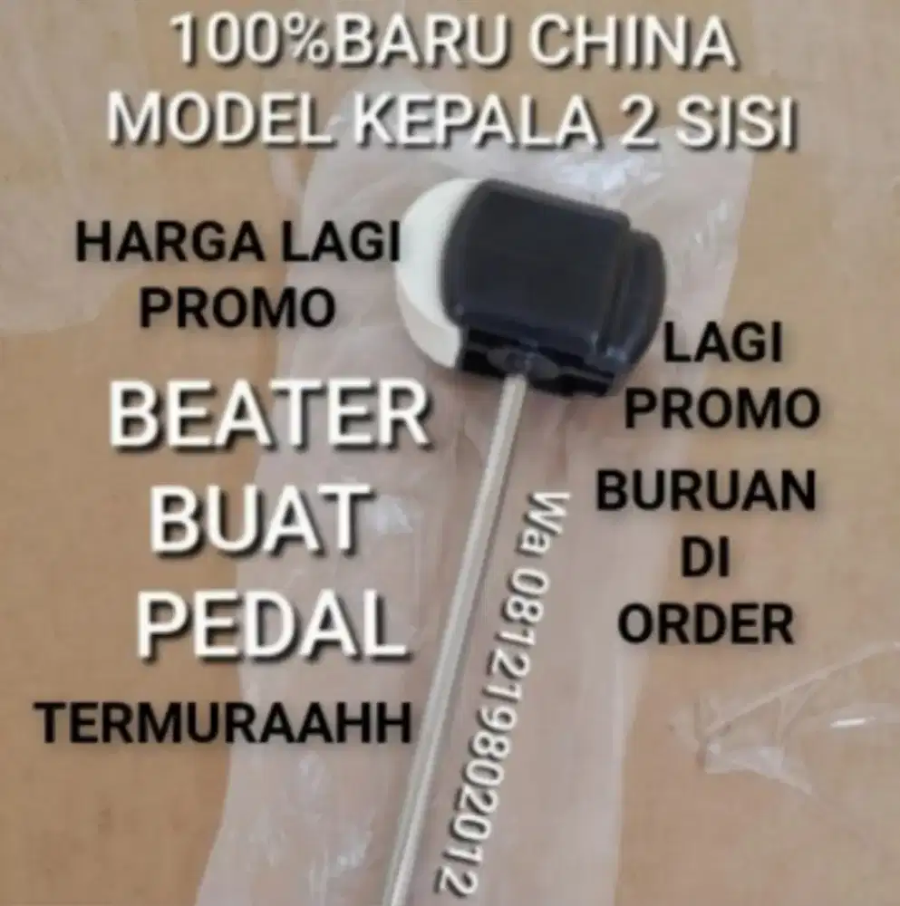 100%br BEATER PEDAL KEPALA 2 SISI