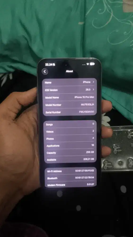 IPHONE 15 PROMAX 256GB