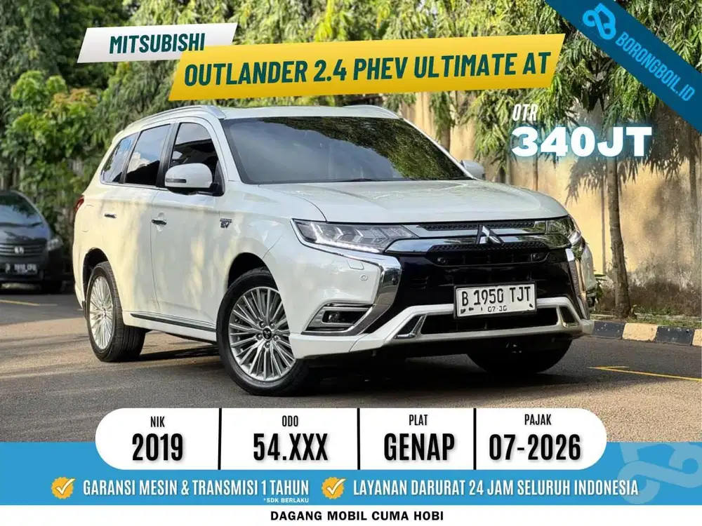 TERMURAH!!OUTLANDER PHEV HYBRID AT 2019 PUTIH FAVORIT