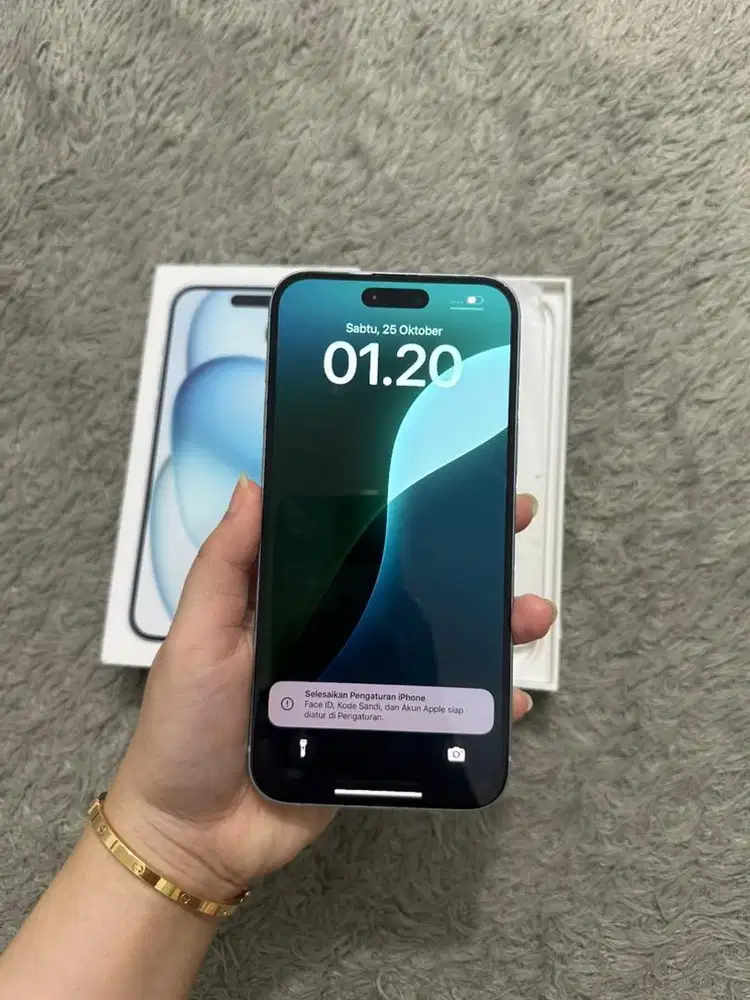 Iphone 15 128gb Blue IBOX Garansi On Juni 2026