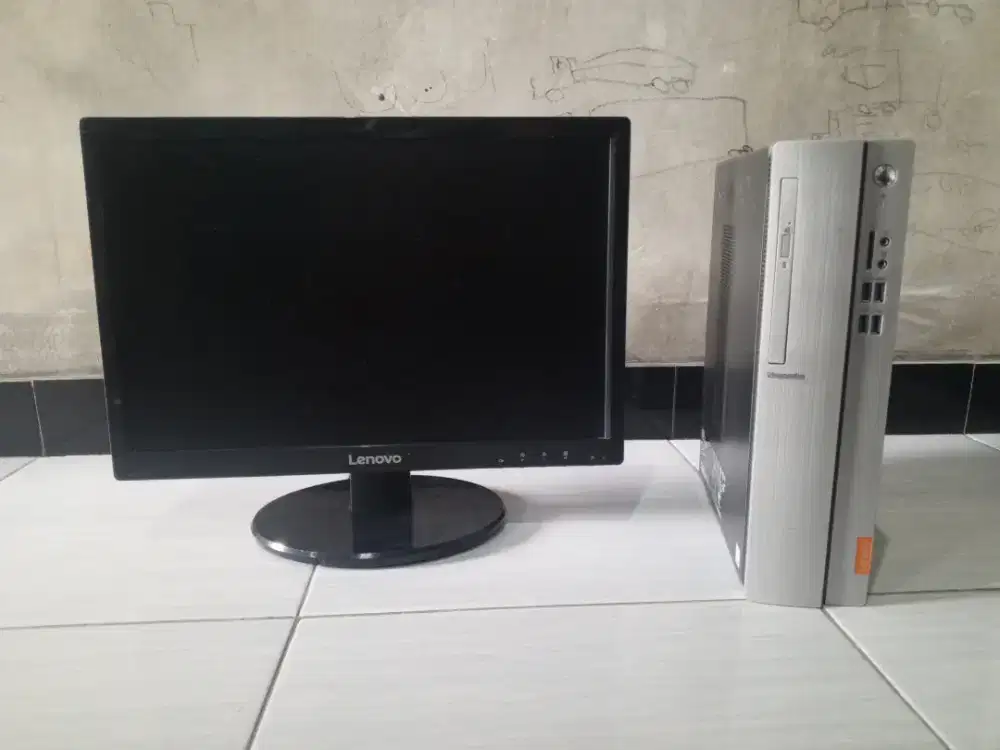 Komputer buildup Lenovo core i3 monitor 20inc siap pakai
