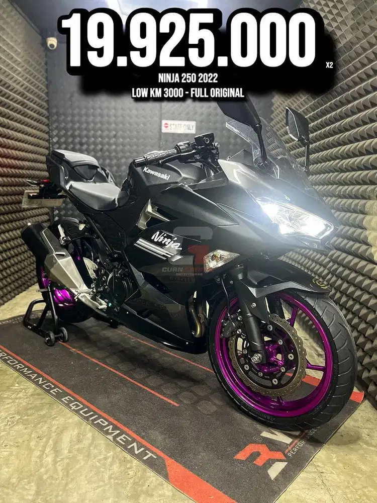 NINJA 250 2022 LOW KM 3XXX PAJAK ON RAWATAN SUPERB UNIT