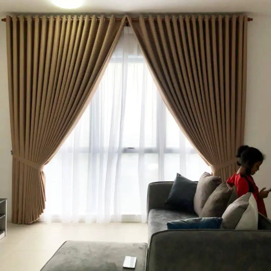 Termewah Gorden Pasang Wallpaper Korden Gordeng Horden Roller Blind