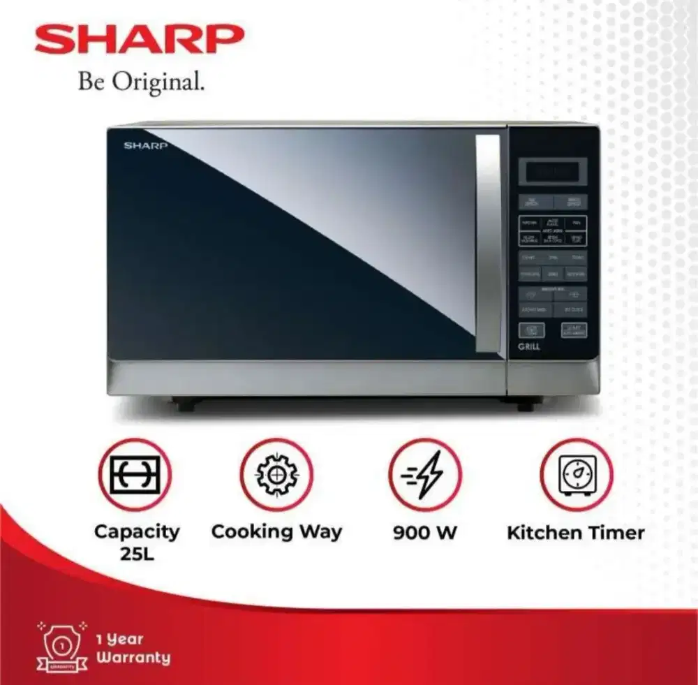 Sharp Microwave Oven Grill Kap 25ltr R728IN Garansi Resmi