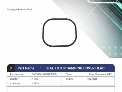 SEAL TUTUP SAMPING COVER HEAD SPRINT, PRIMAVERA 3V/I GET