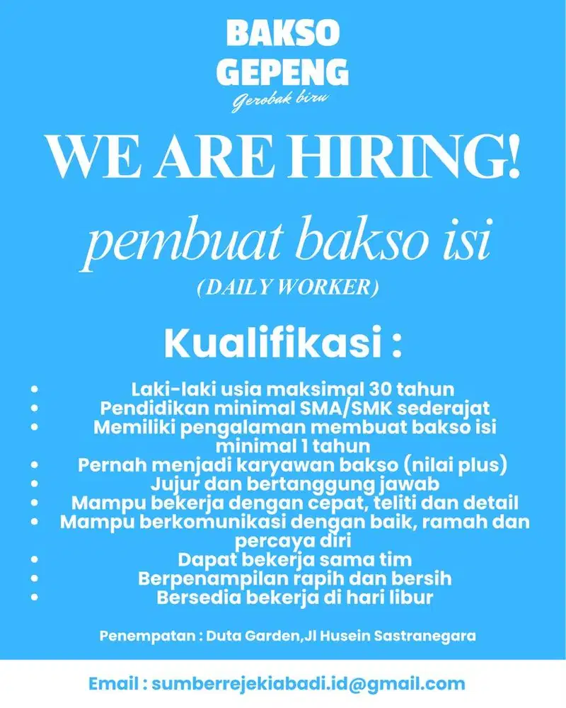 DICARI PEMBUAT BAKSO ISI (Bakso keju)