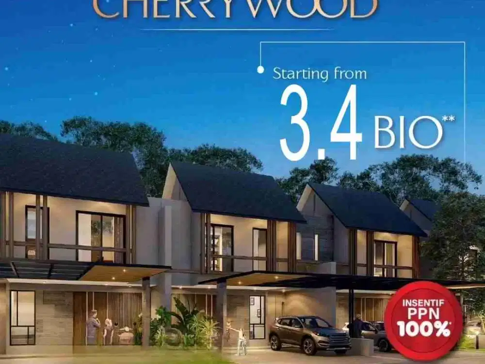 Rumah 2 Lantai Cherrywood Dammara Graha Raya Dekat Tol dan Alam Sutera