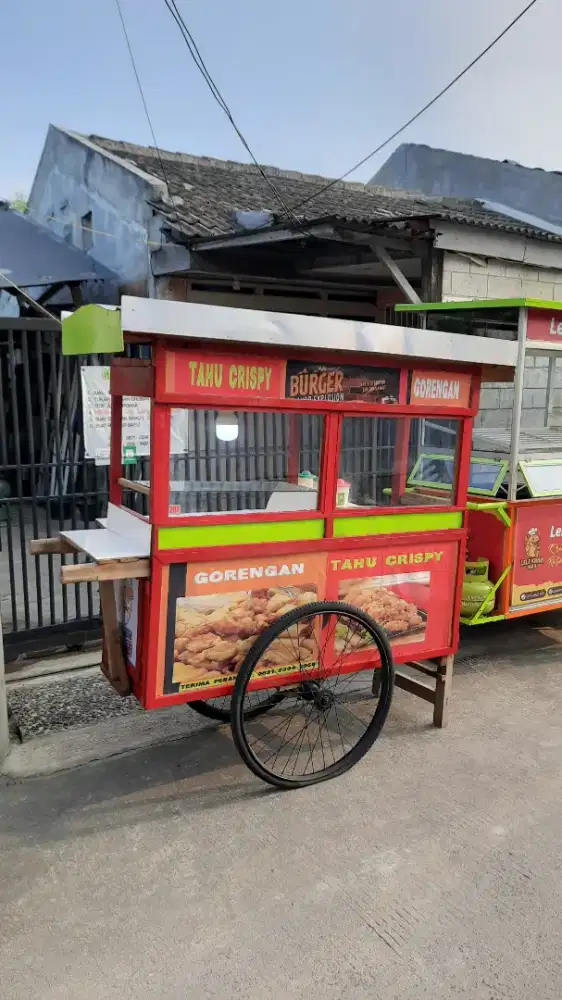 Gerobak es buah/ gorengan/ es jeruk-DLL