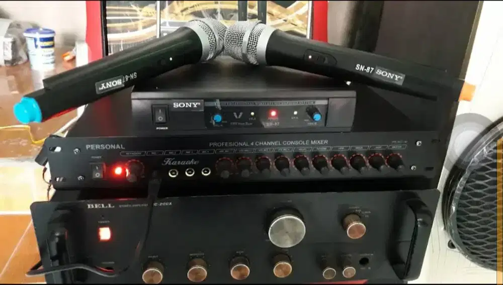 Amplifier and mic sony wireless