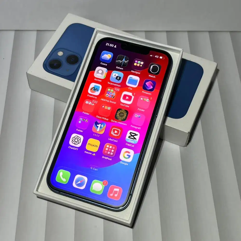 IPHONE 13 BIRU 128GB IBOX