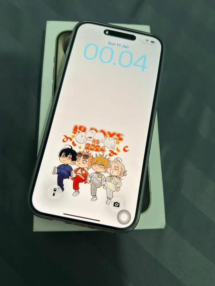 Iphone 15 promax 256gb natural titanium mulus 99%