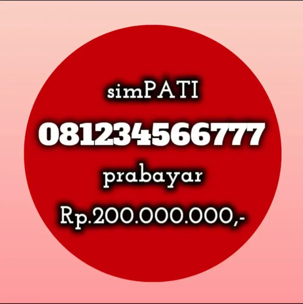 NOMOR CANTIK KOLEKSI SIMPATI 777