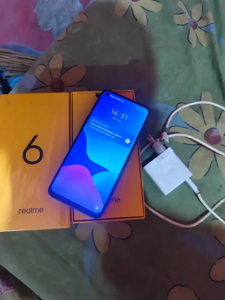 Realme 6 4/128 fulset siap pakai