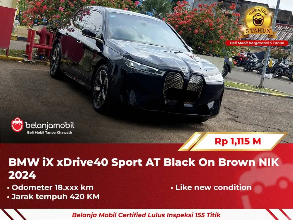 [ GARANSI 5TH ] BMW iX xDrive40 Xdrive 40 Sport AT 2024 2025