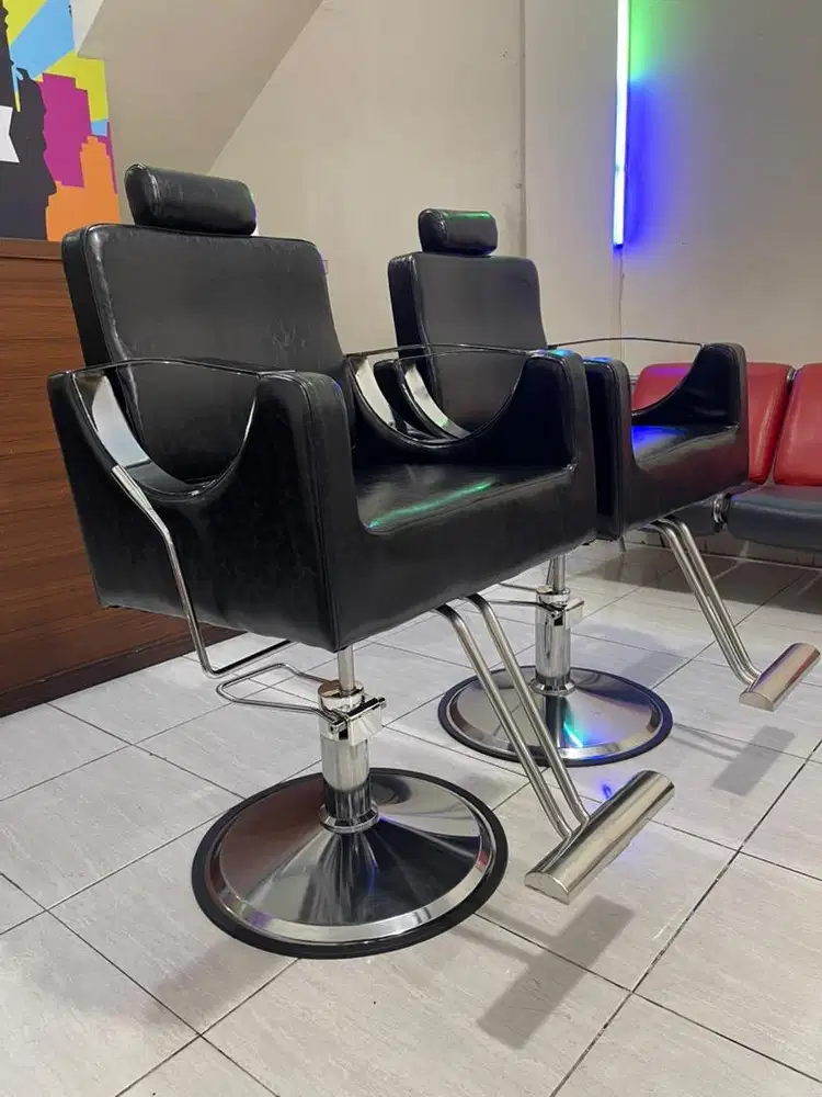 Kursi barbershop hidrolik bekss second bangku pangkas rambut salon cuk