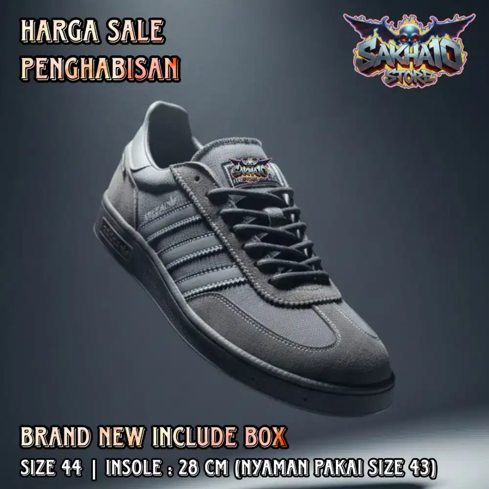Sepatu Sneakers Pria Casual/Santai Adds Spzl Grey Suede