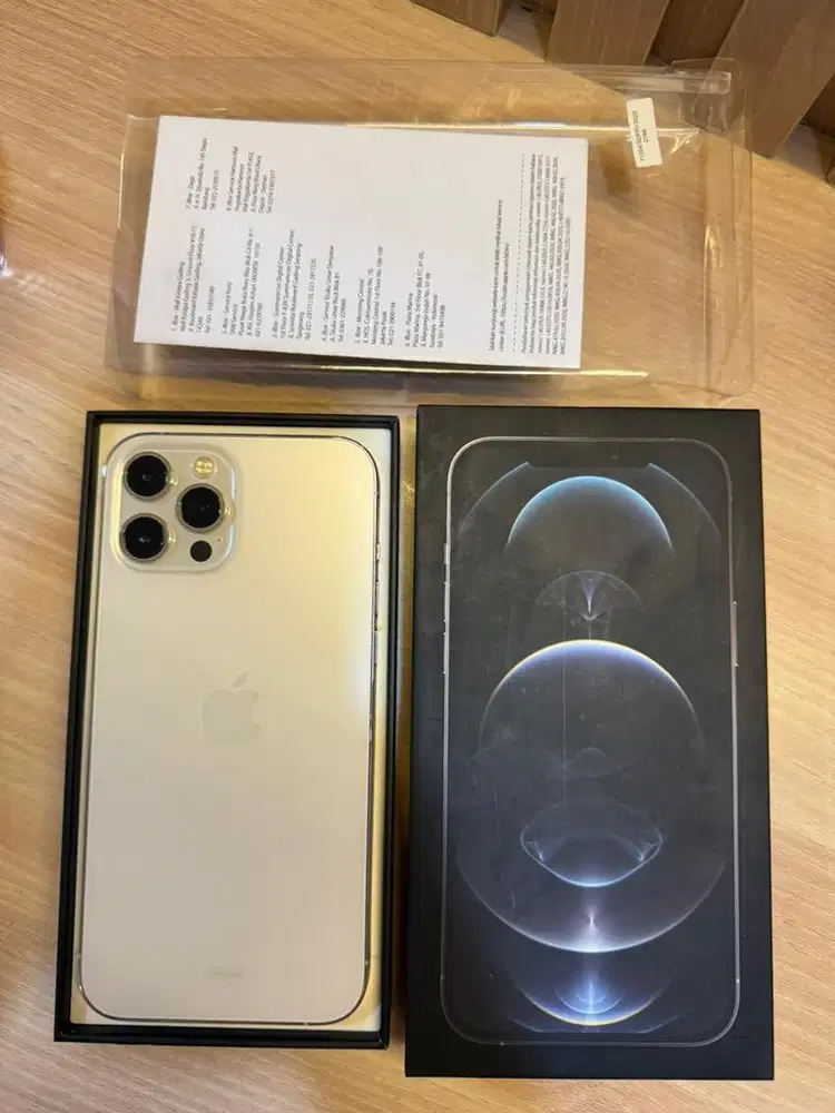 IPHONE 12 PRO MAX 256 GB SILVER WHITE fullset resmi IBOX SECOND
