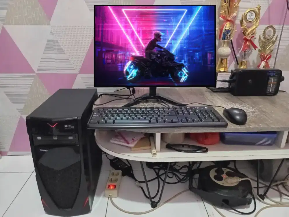 PC GAMING DESIGN + LCD + RAM 8 GB + VGA 1 GB + HD 500 GB + GAMES APP