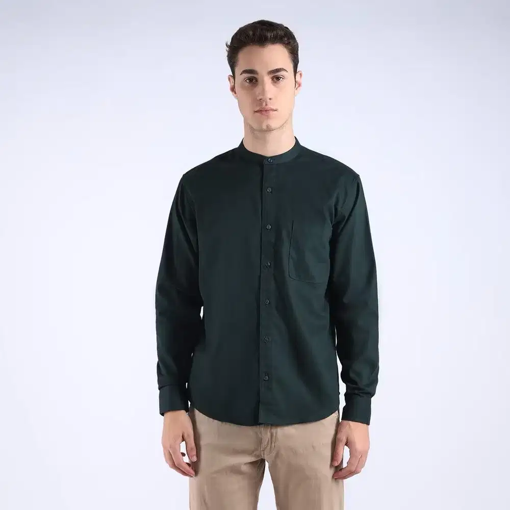 Kemeja Kantor Collar Shirt Kerah Tegak Larusso