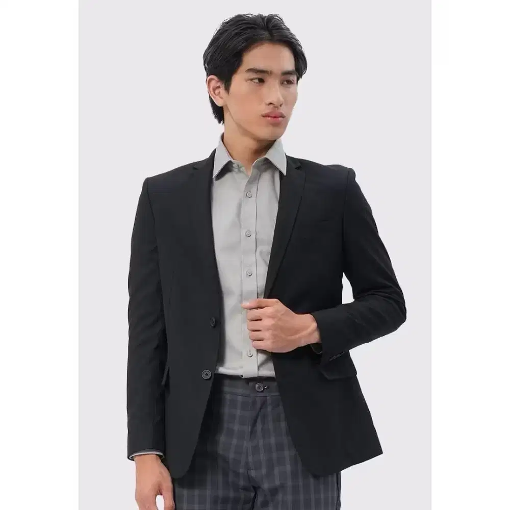 Jas Blazer Hitam Pria Formal Executive