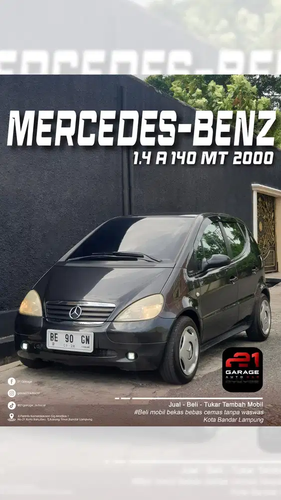 Mercedes benz 2000 A140 Cc 1.400 manual full istimewa jual cepat yuk