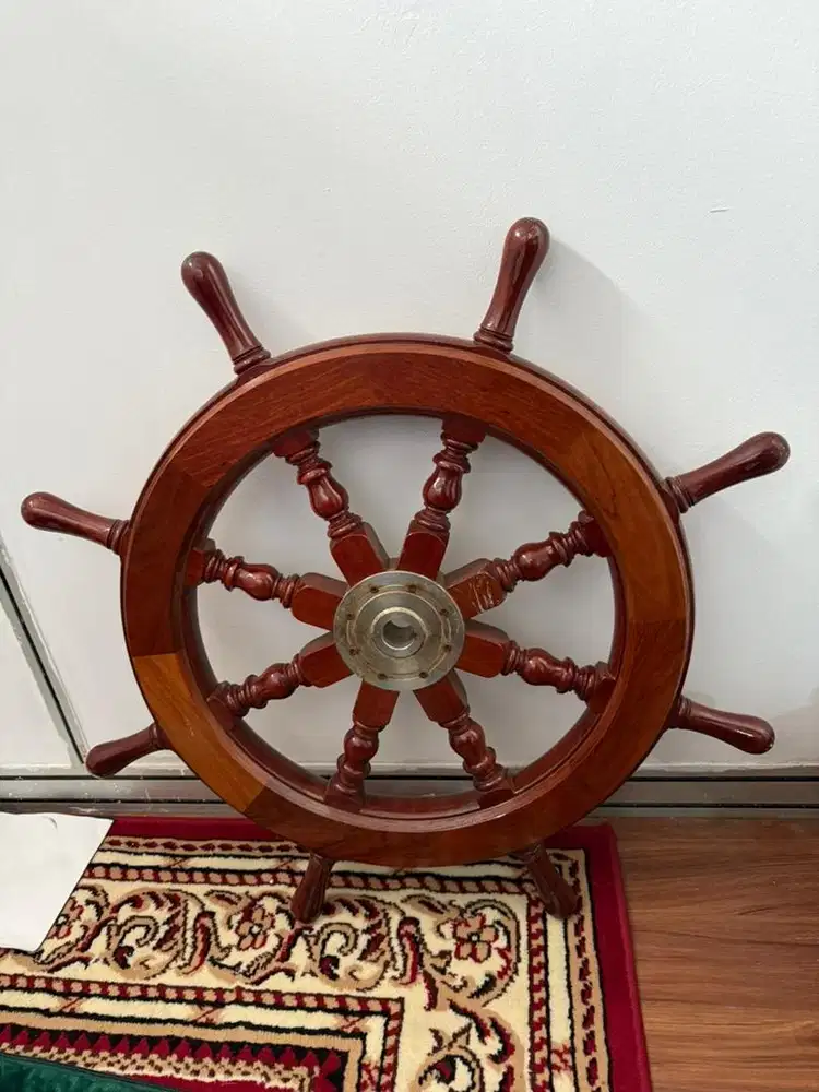 Kemudi Kapal/Steering Wheel/Kemudi Utama/Roda Kayu