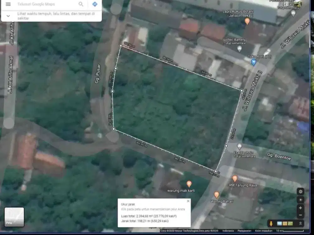 Tanah Pinggir Jalan Jatiasih