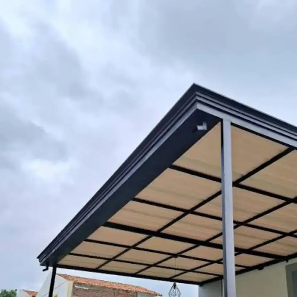 006 kanopi atap upvc alderon singgle layer