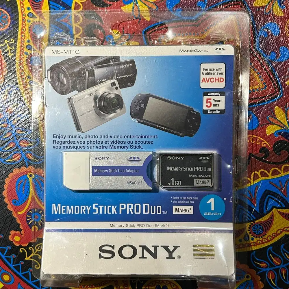 Original Sony Memori Stick PRO DUO 1GB. MARK ll